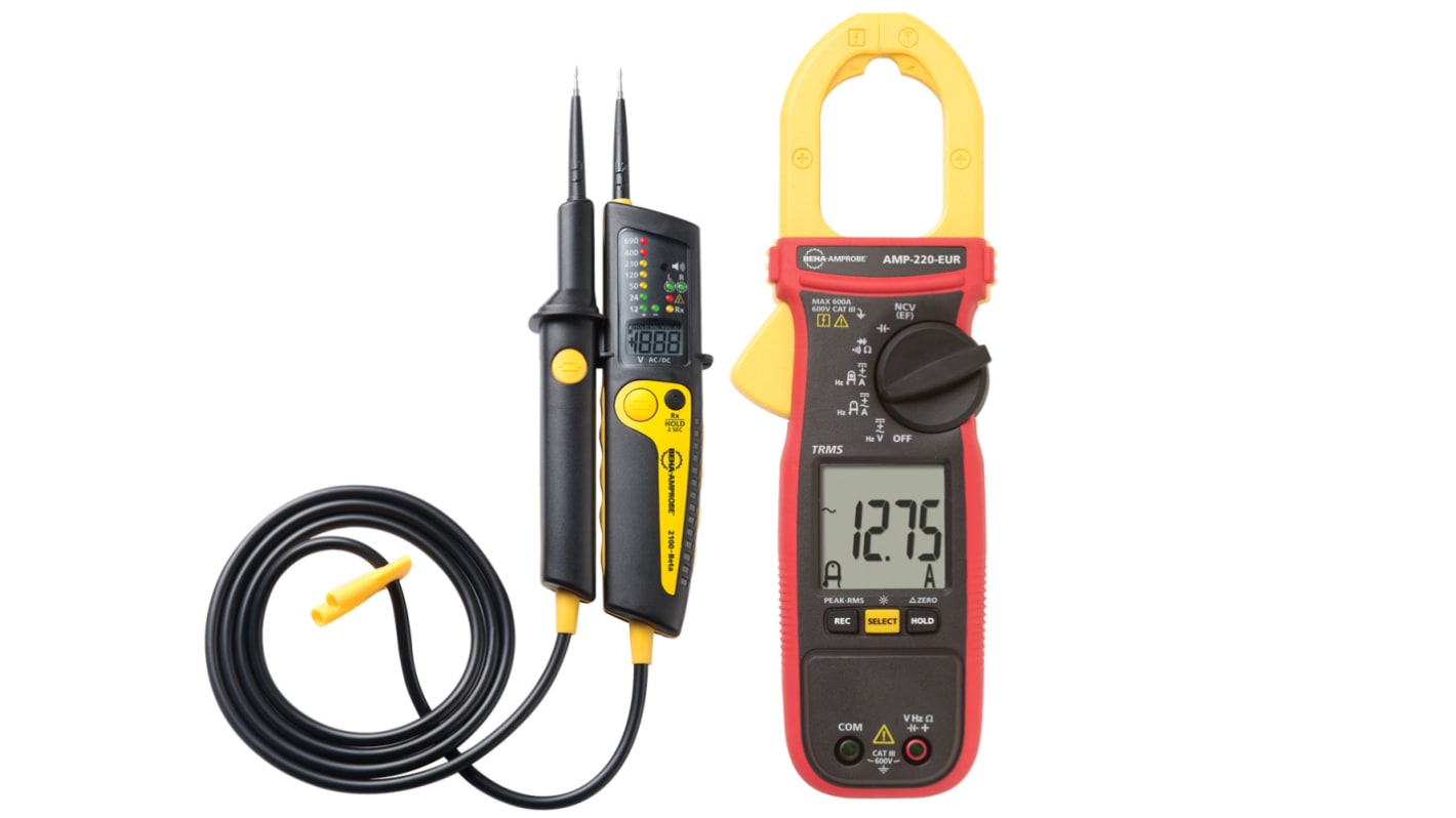 Beha-Amprobe AMP-220-EUR KIT2 Flexible Current Clamp Meter, 600A dc, Max Current 600A ac CAT III 600 V