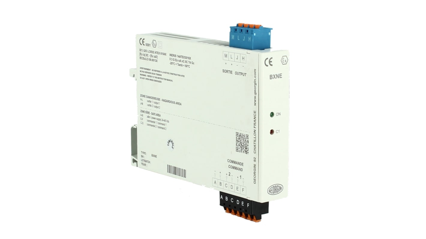 ac Zasilacz szyny DIN ac, Iwy 87mA 110/230V dc, GEORGIN BXNE 23.5V dc