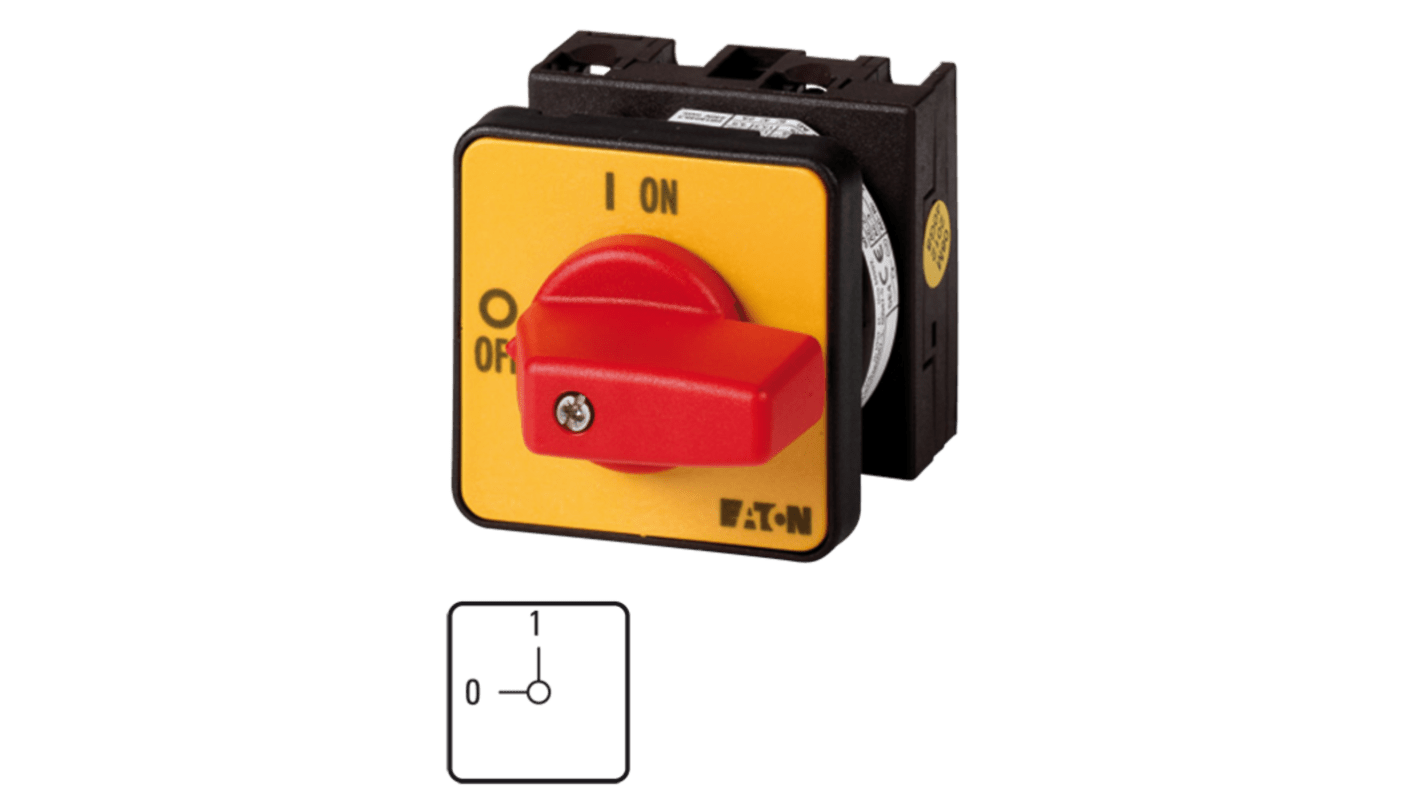 Interruttore Cam Eaton serie Eaton Moeller 011082 T0-2-1/E-RT 3P, 2 posizioni, 20A