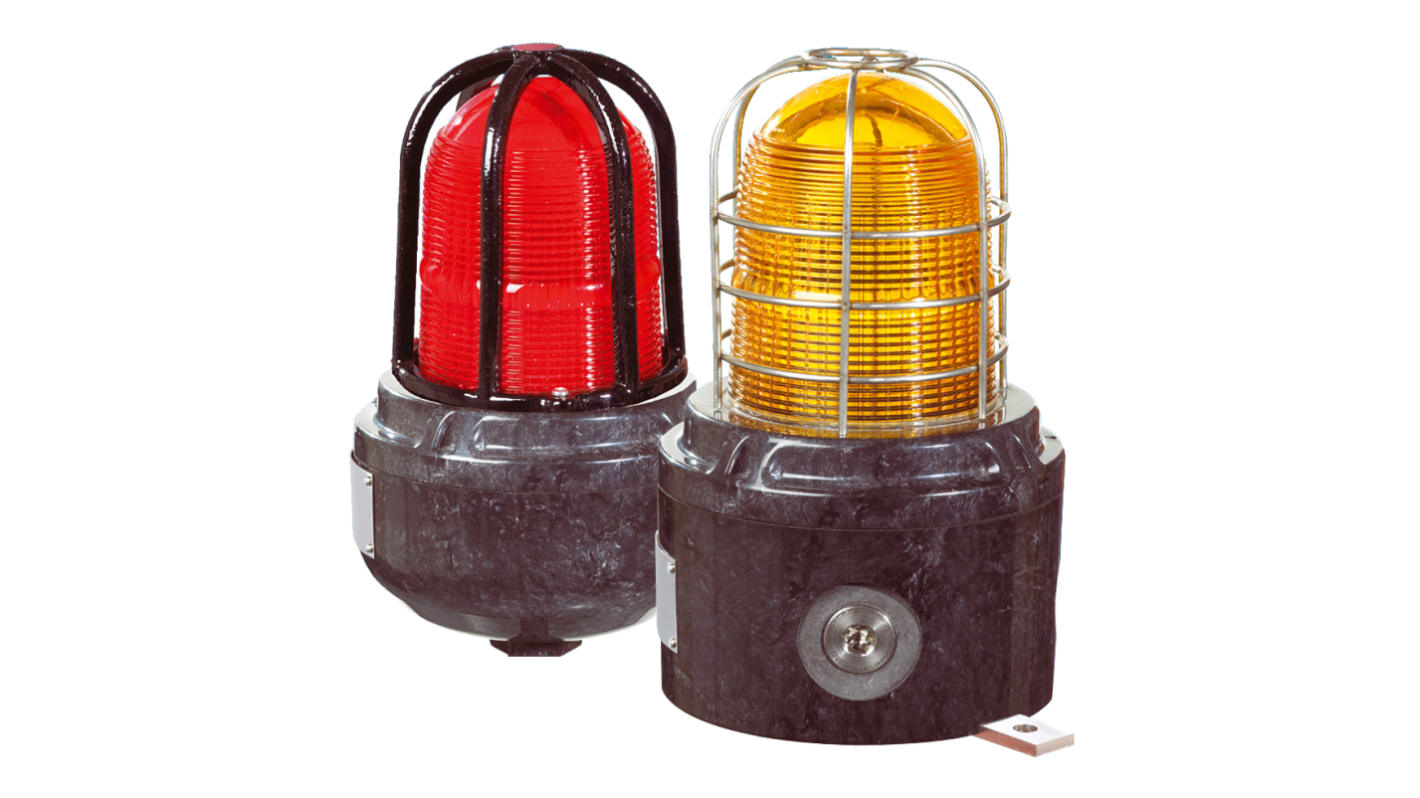 Eaton HAC LD15 Series Red Beacon, 12-48 V, Direct Mount with Backstrap, LED Bulb