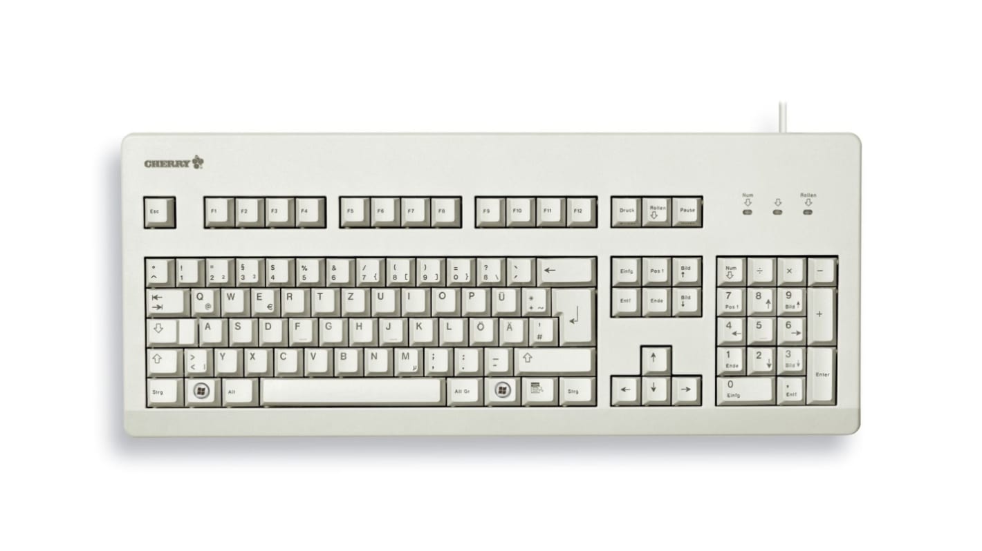 CHERRY キーボード, キー配列：QWERTY (UK) PS/2、USB, G80-3000LPCGB