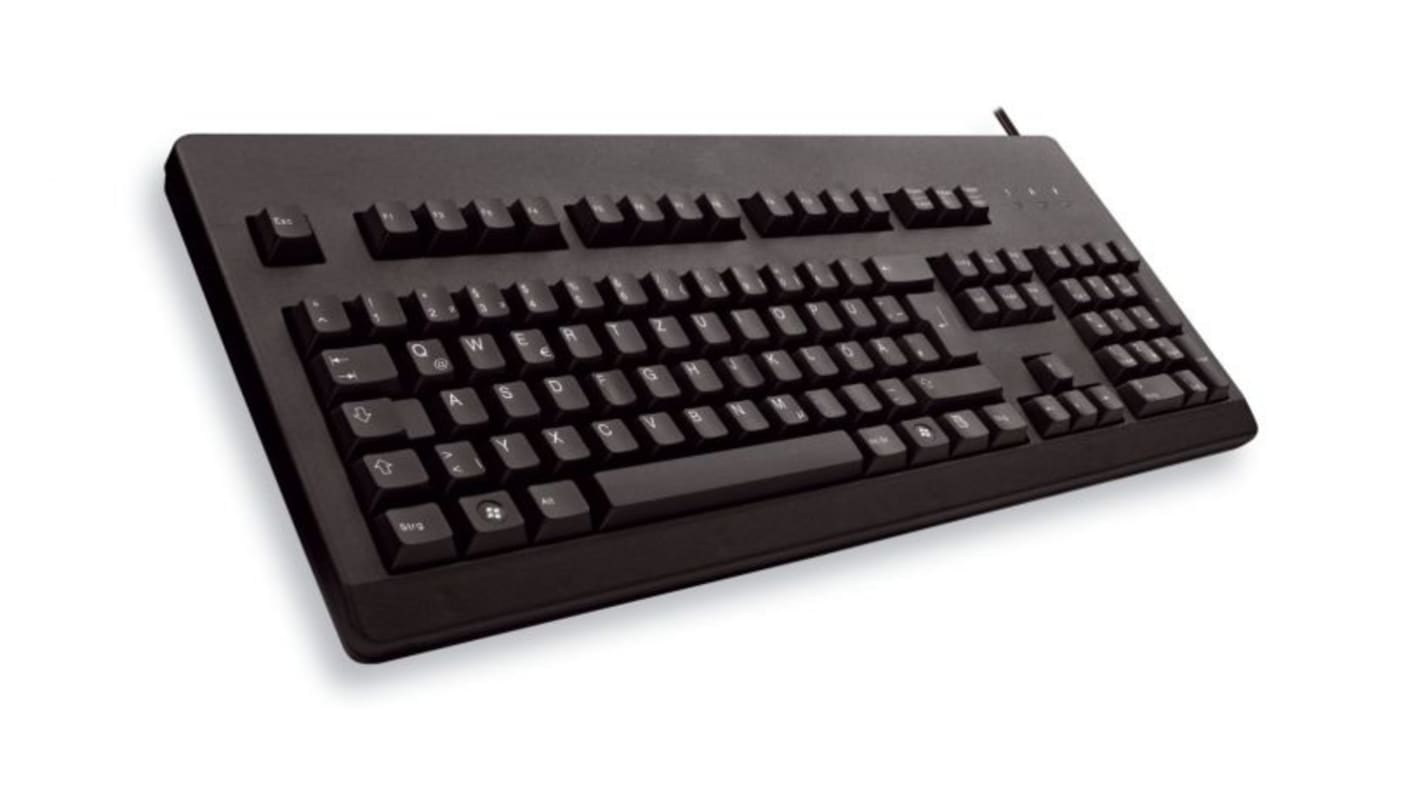 Cherry G80-3000 Wired PS/2, USB Keyboard, QWERTY (UK), Black