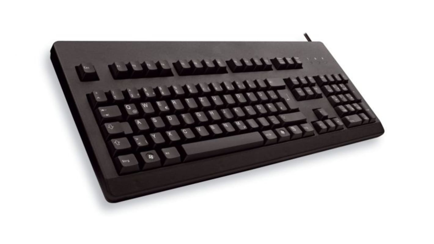 Clavier Filaire PS/2, USB Standard, QWERTY (UK) Noir