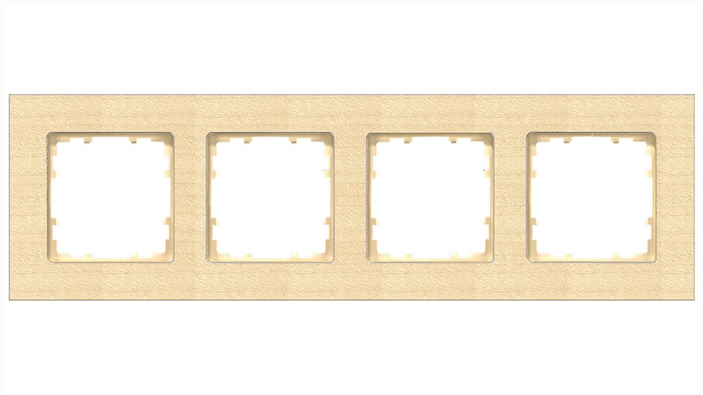 Siemens White 4 Gang Frame