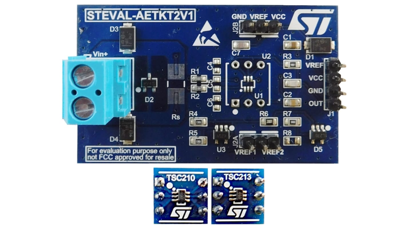 Scheda di valutazione STMicroelectronics STEVAL-AETKT2V1 per Amplificatori di rilevamento della corrente