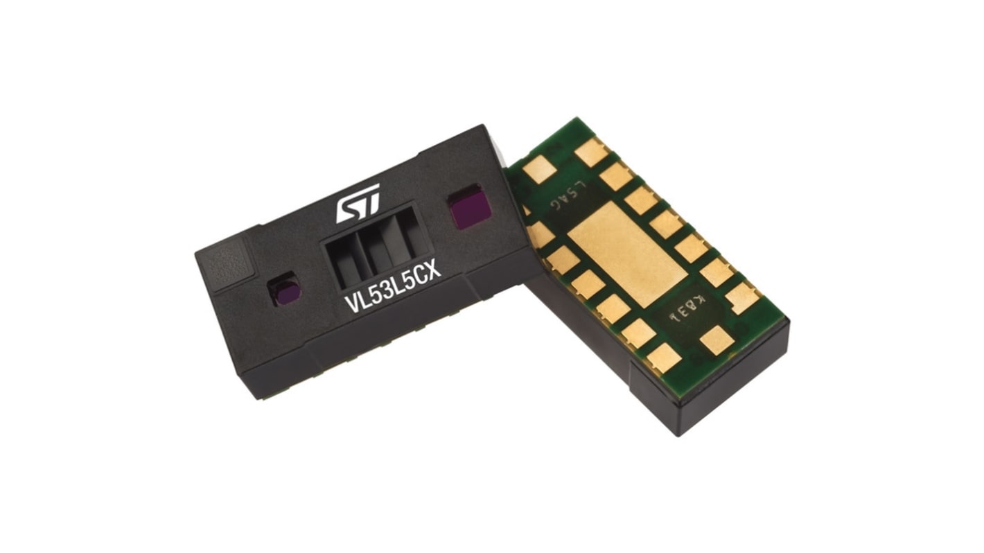 Circuito integrado de sensor de proximidad, CI de sensor de proximidad STMicroelectronics VL53L5CXV0GC/1, 16 pines, 8 x