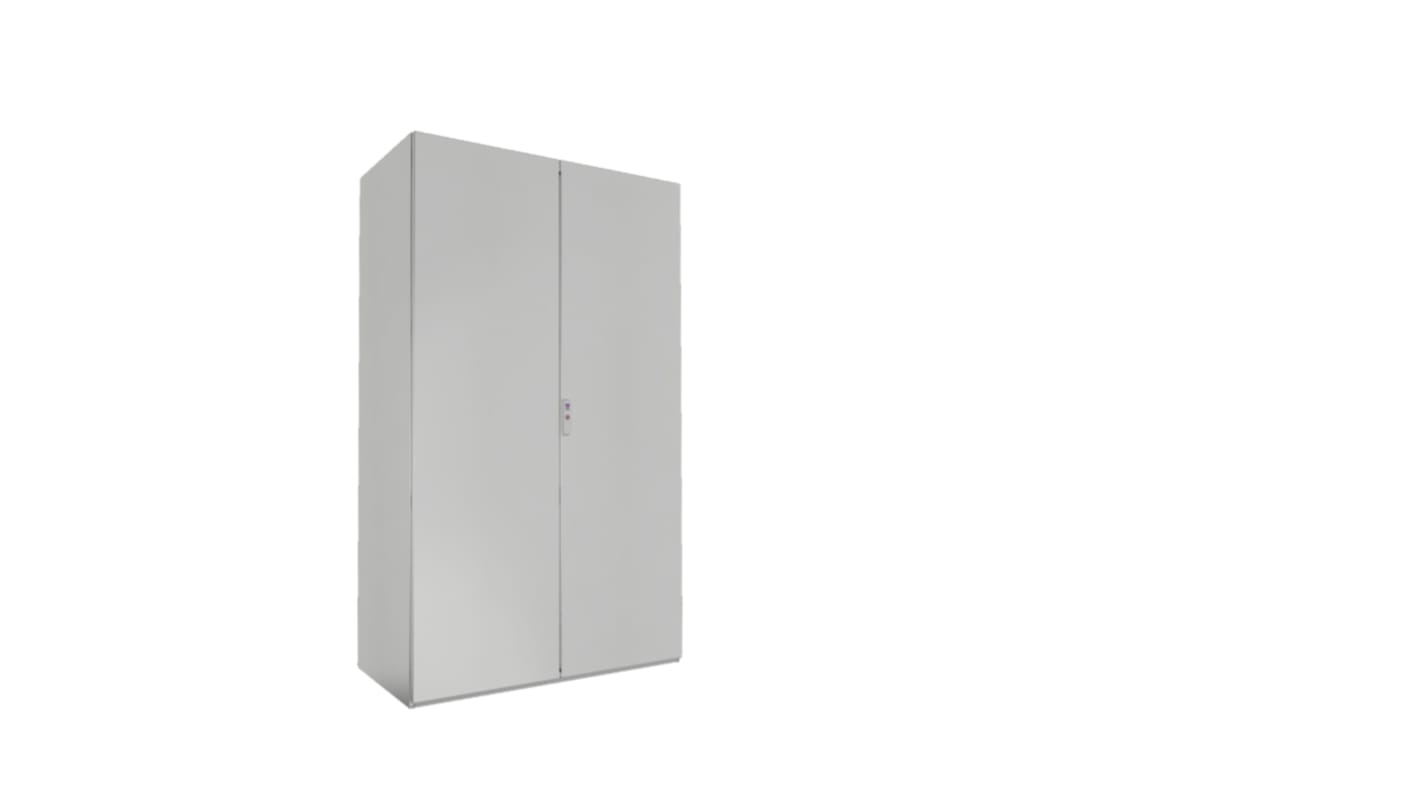 Coffret individuel à double portes Rittal SE en Tôle d'acier RAL7035, IP55, 2000 x 1200 x 600mm