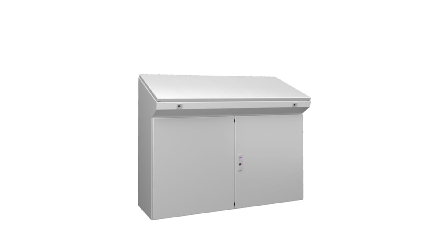 Rittal TP Series Sheet Steel Double-Door-Door Floor Standing Enclosure, Opaque Door, IP55, 960 x 1200 x 600mm