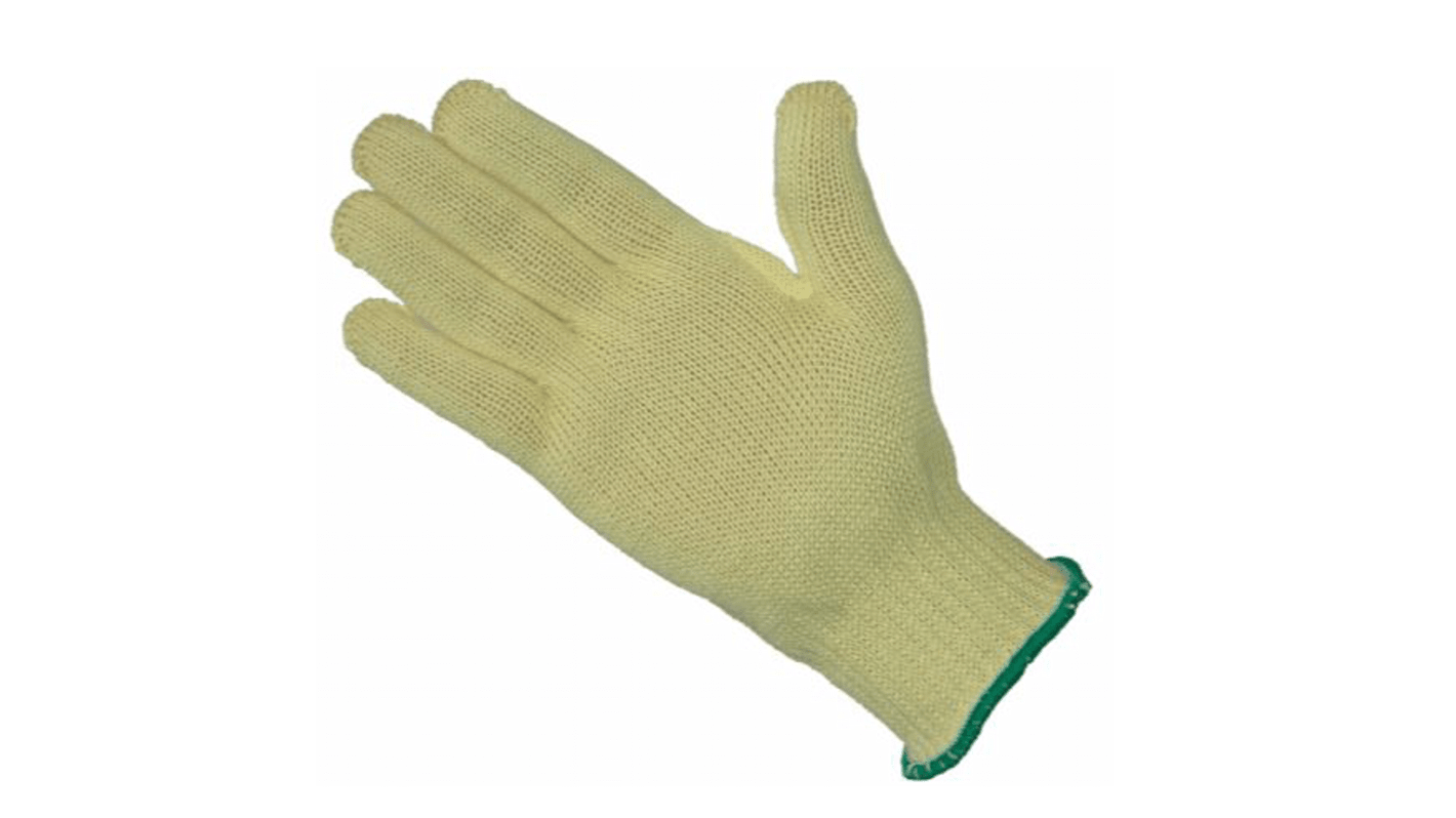 Liscombe White Para-aramid Cut Resistant Cut Resistant Gloves, Size 7, Heavyweight Hi-Cut Kevlar Coating