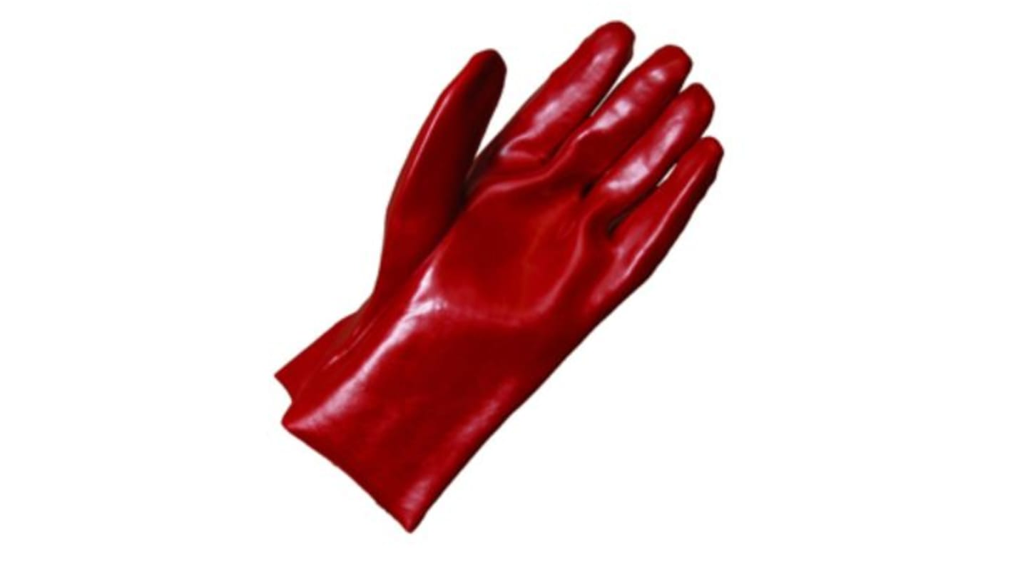 Liscombe Red PVC Cut Resistant Work Gloves, Size 9, PVC Coating