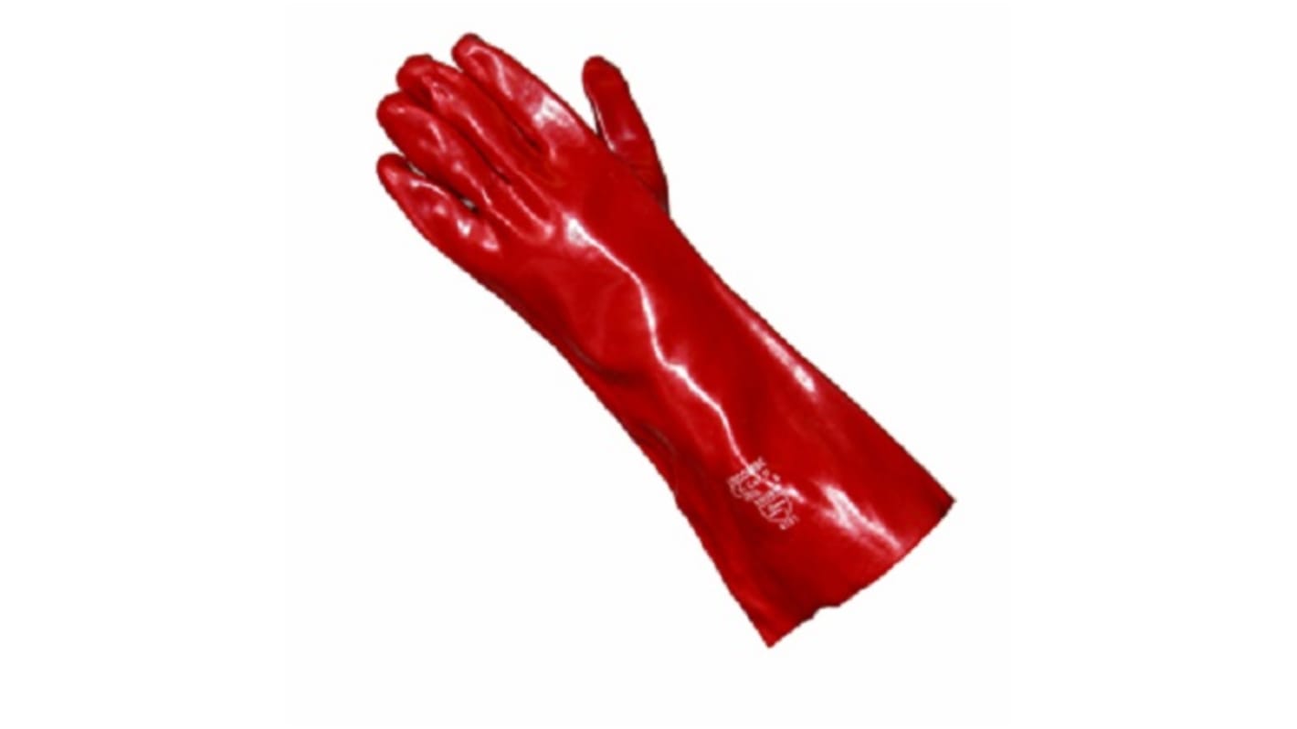 Liscombe Red PVC Cut Resistant Work Gloves, Size 9, PVC Coating