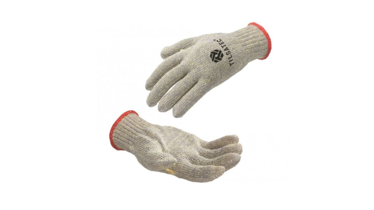 Tilsatec Grey Yarn Cut Resistant Gloves, Size 10