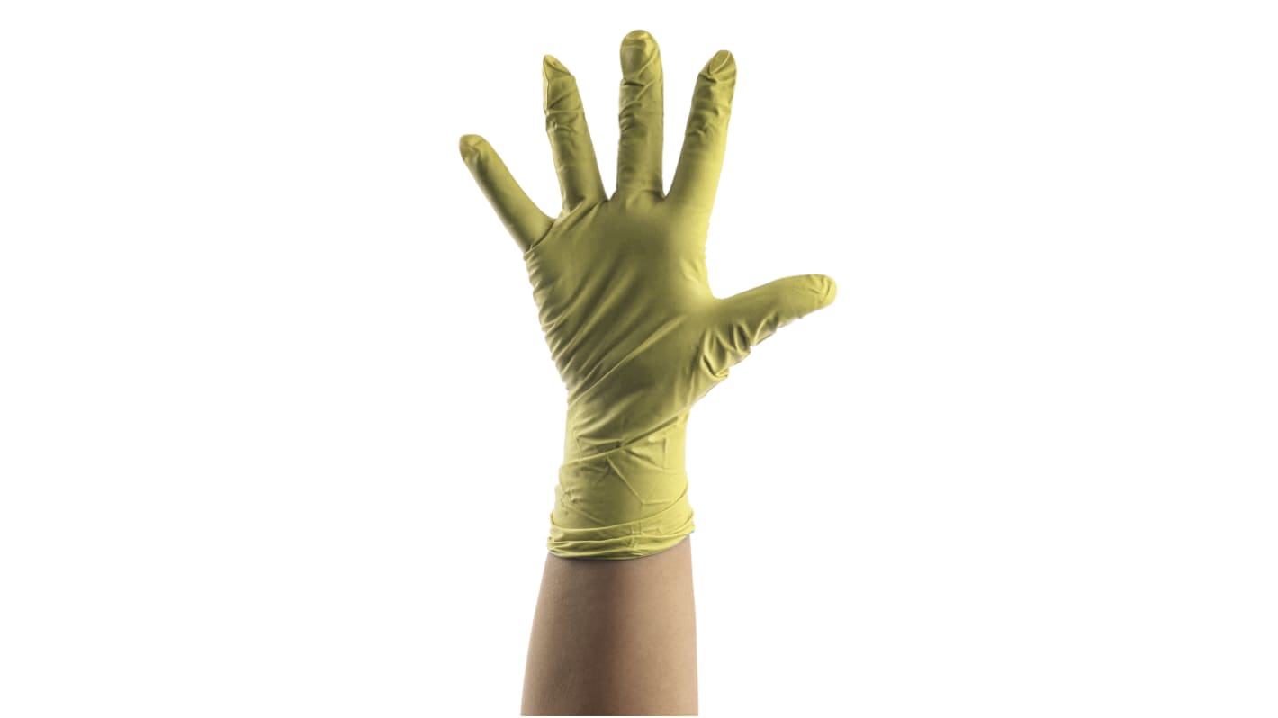 Reldeen Green Powdered Vinyl Disposable Gloves, Size 10, XL, 100 per Pack