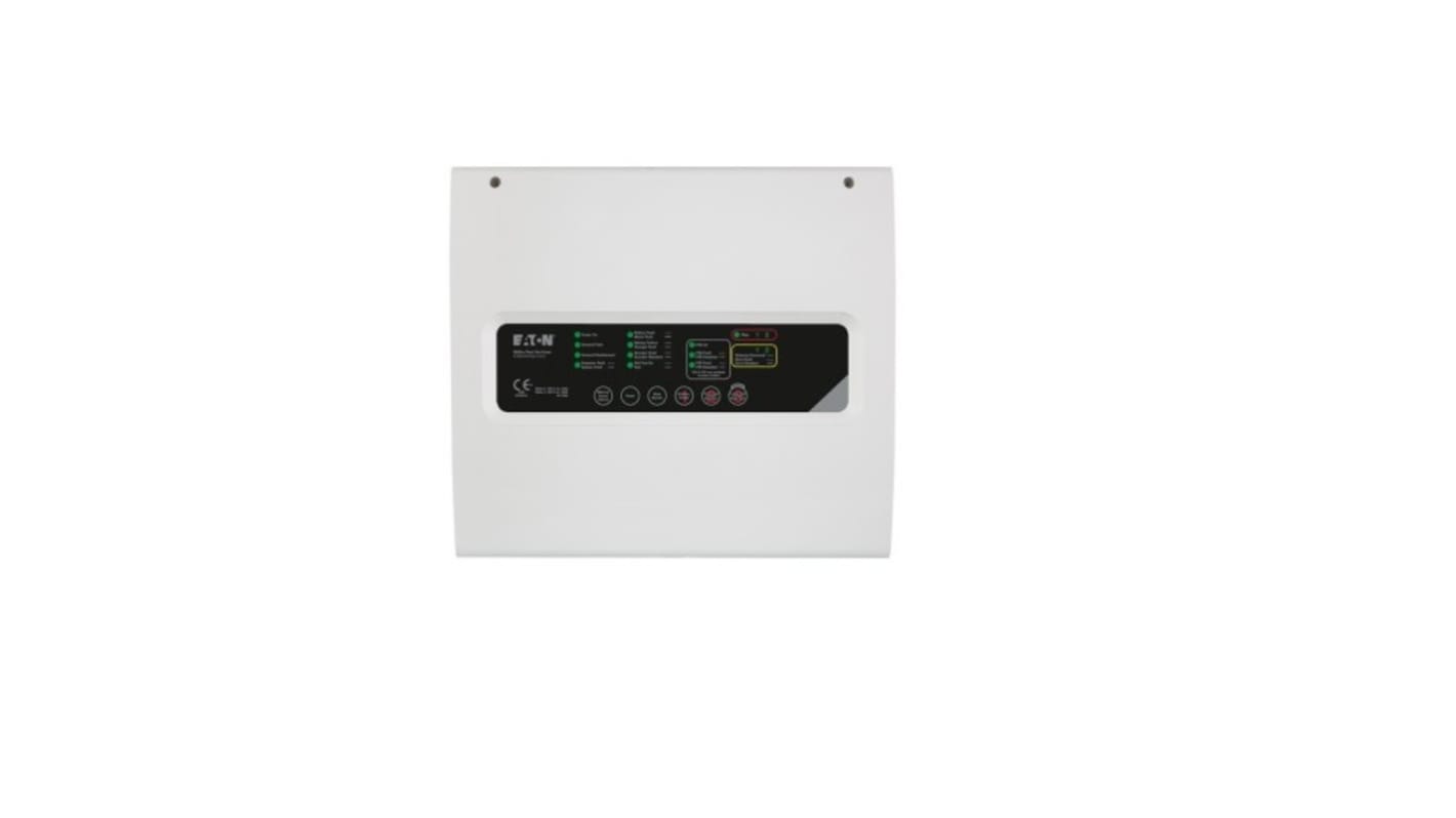 Panel de control de alarma de incendios Eaton EFBW2ZFLEXI, 2 zonas, , Reajuste automático