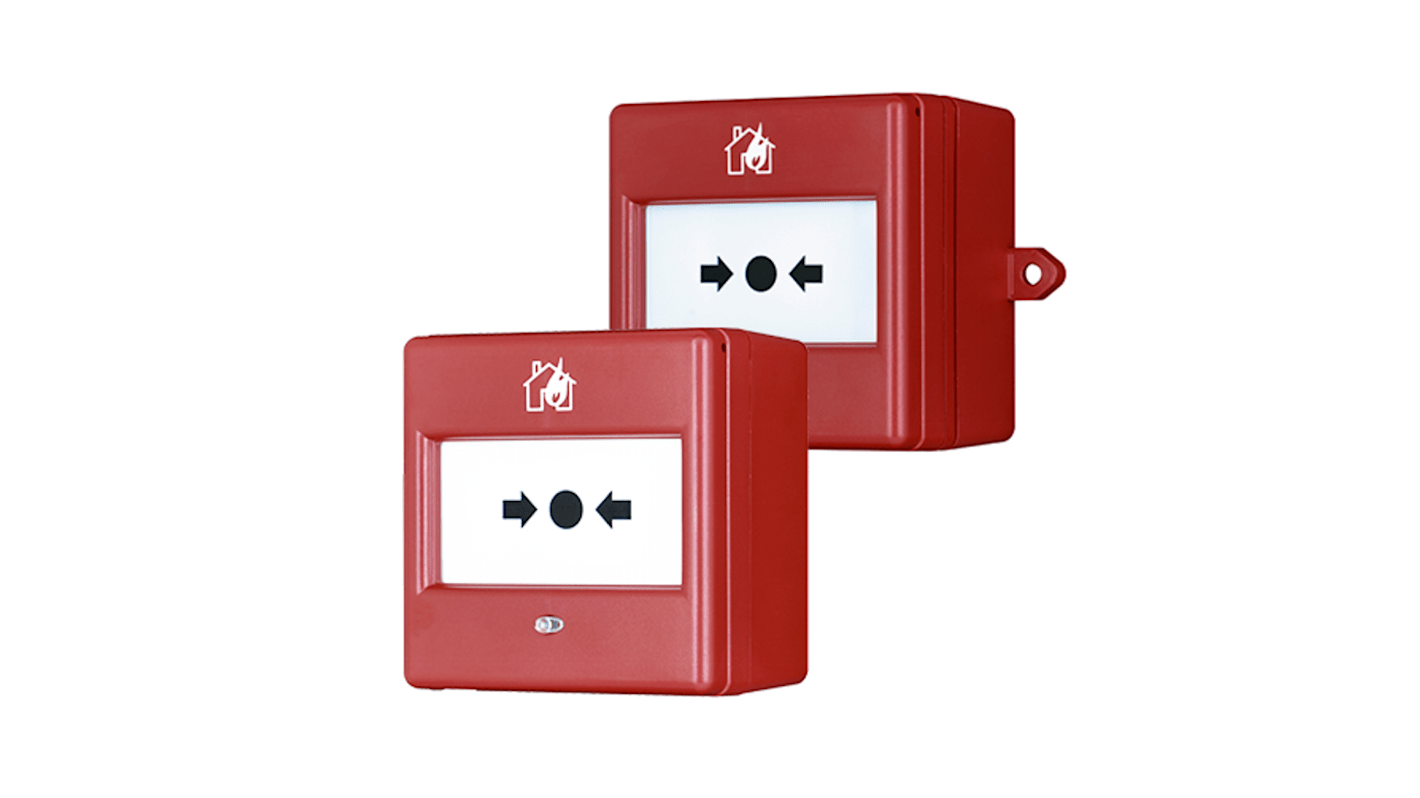 MBG914 Eaton Series Red Fire Alarm Call Point, Break Glass Operated