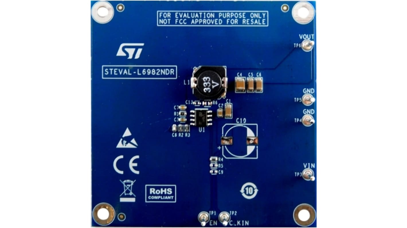 STMicroelectronics Step-Down Switching Regulator Evaluation Board Step-Down Regulator for L6982NDR for L6982NDR