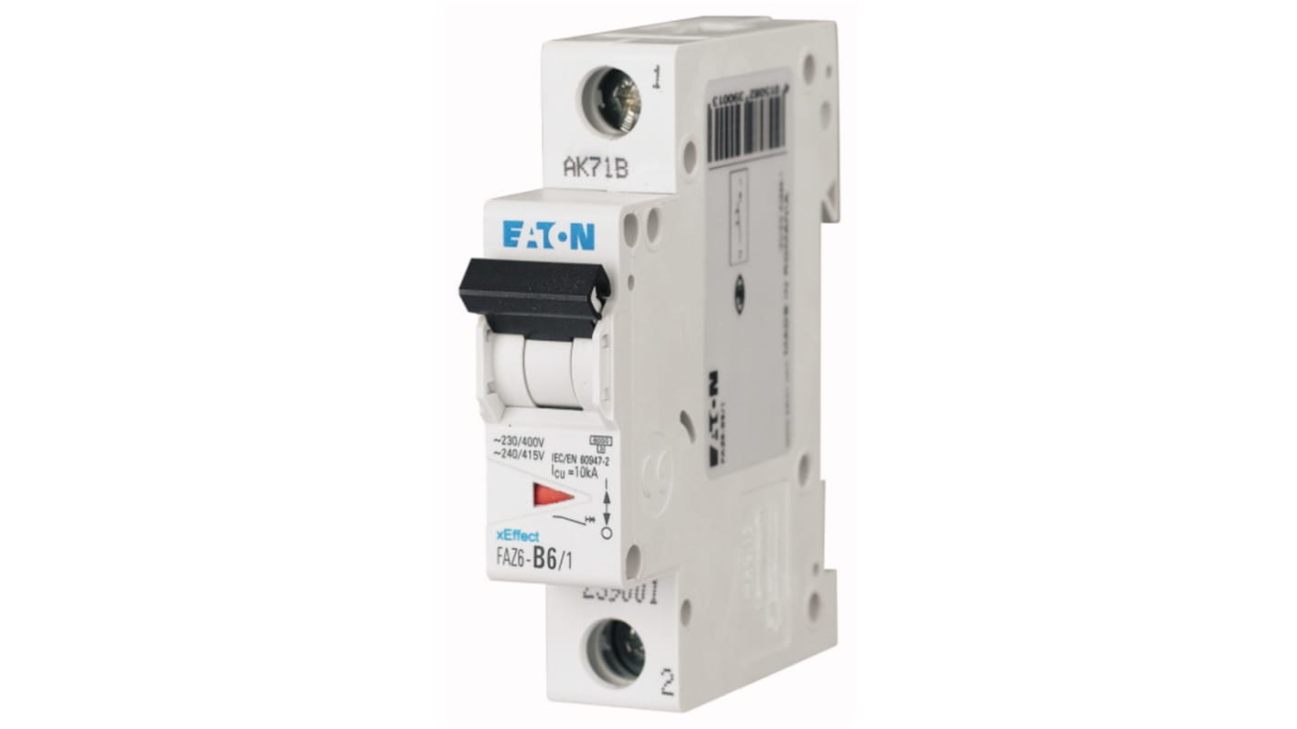 Eaton xEffect MCB, 1P, 2A Curve B