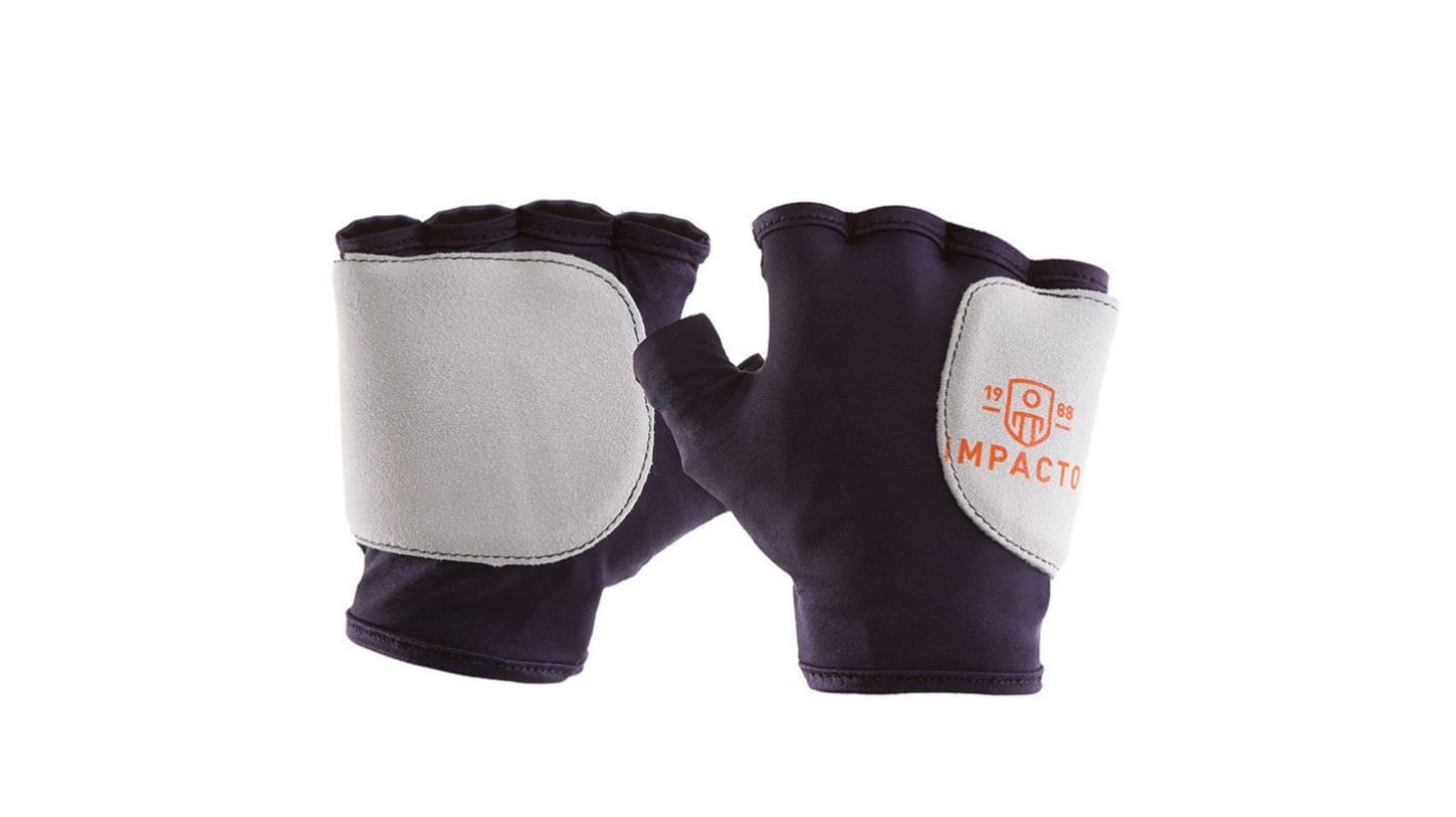 Impacto Blue, Grey Nylon Abrasion Resistant Work Gloves, Size 9, Large