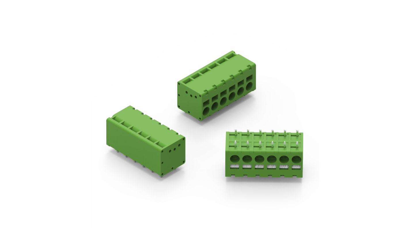 Wurth Elektronik WR-TBL Series PCB Terminal Block, 2-Contact, 5.08mm Pitch, Cable Mount, 1-Row