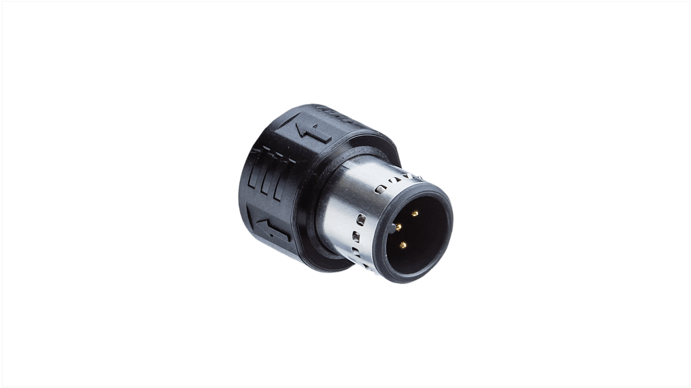 Amphenol Industrial Circular Connector, 5 Contacts, Push-Pull, M12 Connector, Socket, IP67, IP68, IP69K, M Series