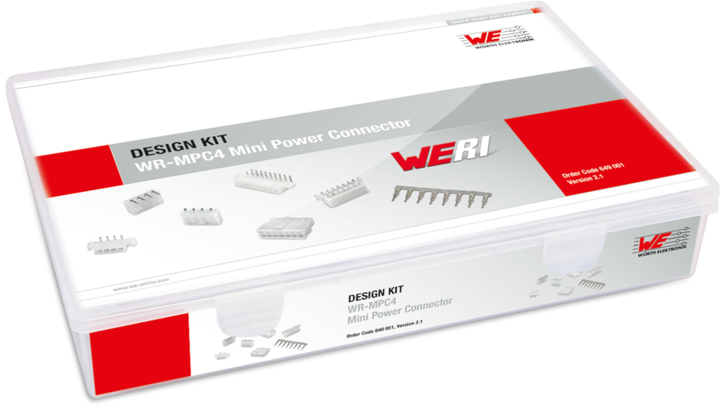 Kit conector Wurth Elektronik, contiene Terminales de crimpado, conectores macho, carcasas de conector macho