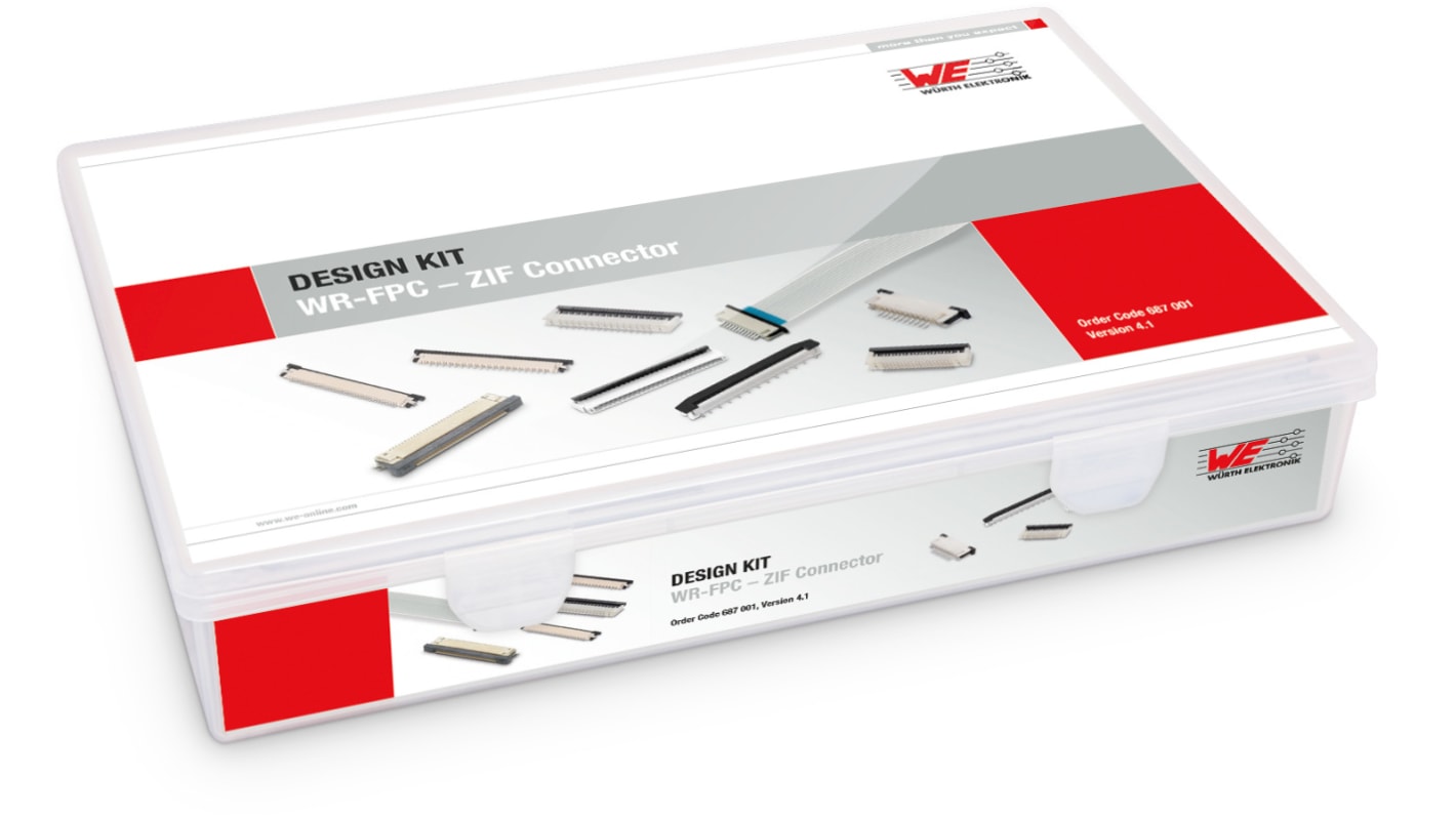 Wurth Elektronik Connector Kit Containing Flat Flexible Cables, ZIF Connectors