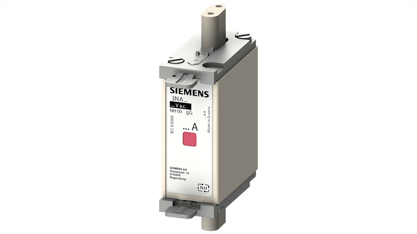 Siemens 50A Centred Tag Fuse, NH000, 400V