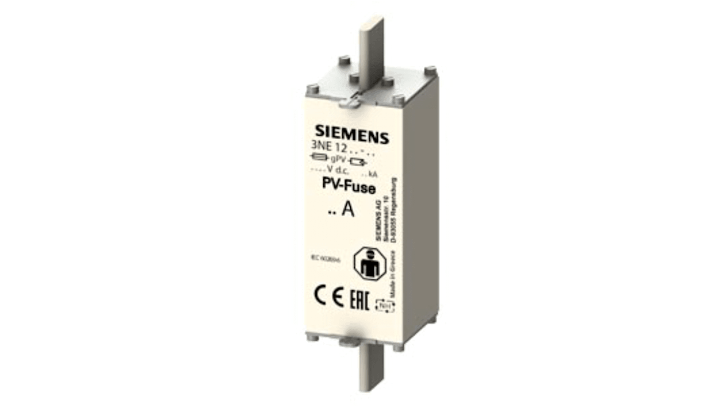 Siemens 63A Centred Tag Fuse, NH1XL, 1.5kV