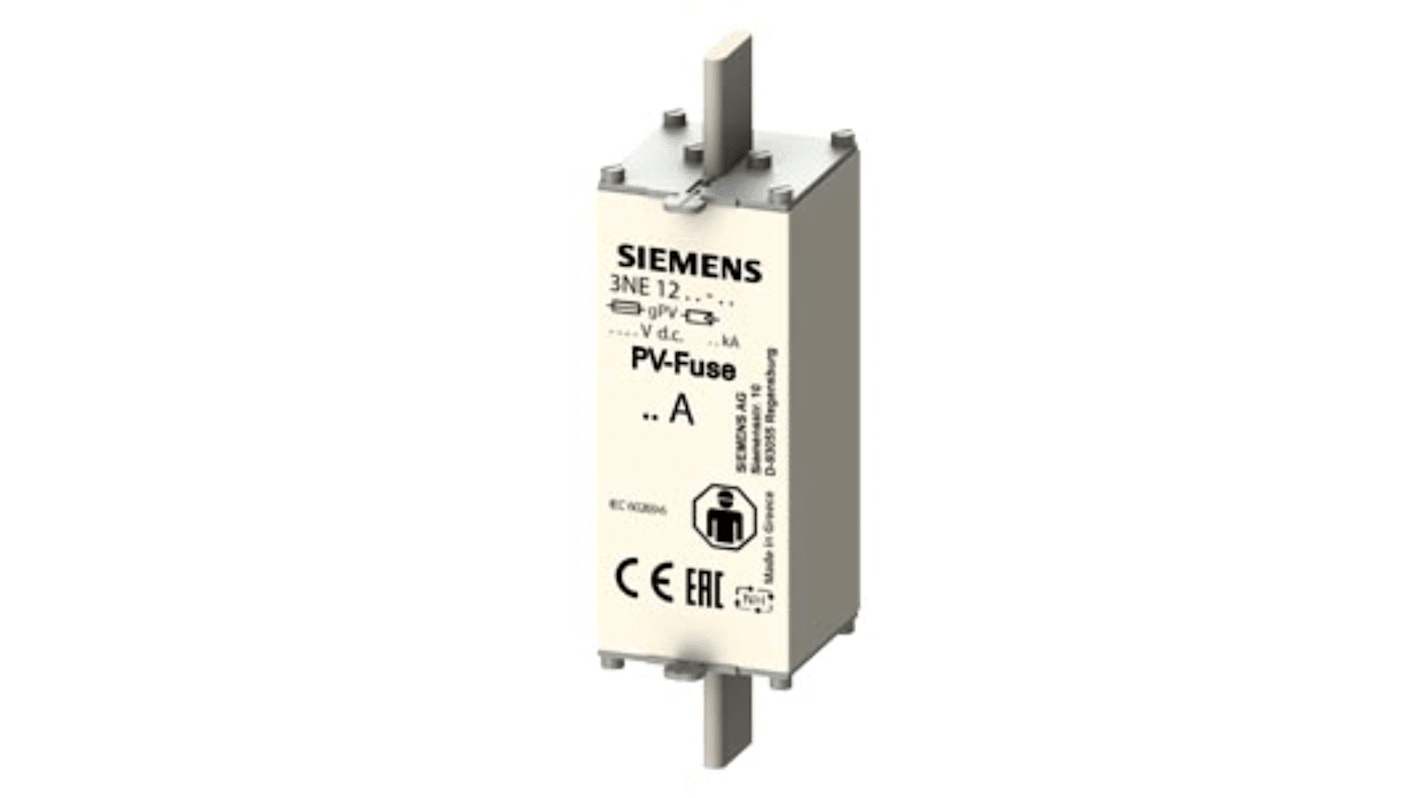 Siemens 125A Centred Tag Fuse, NH1XL, 1.5kV
