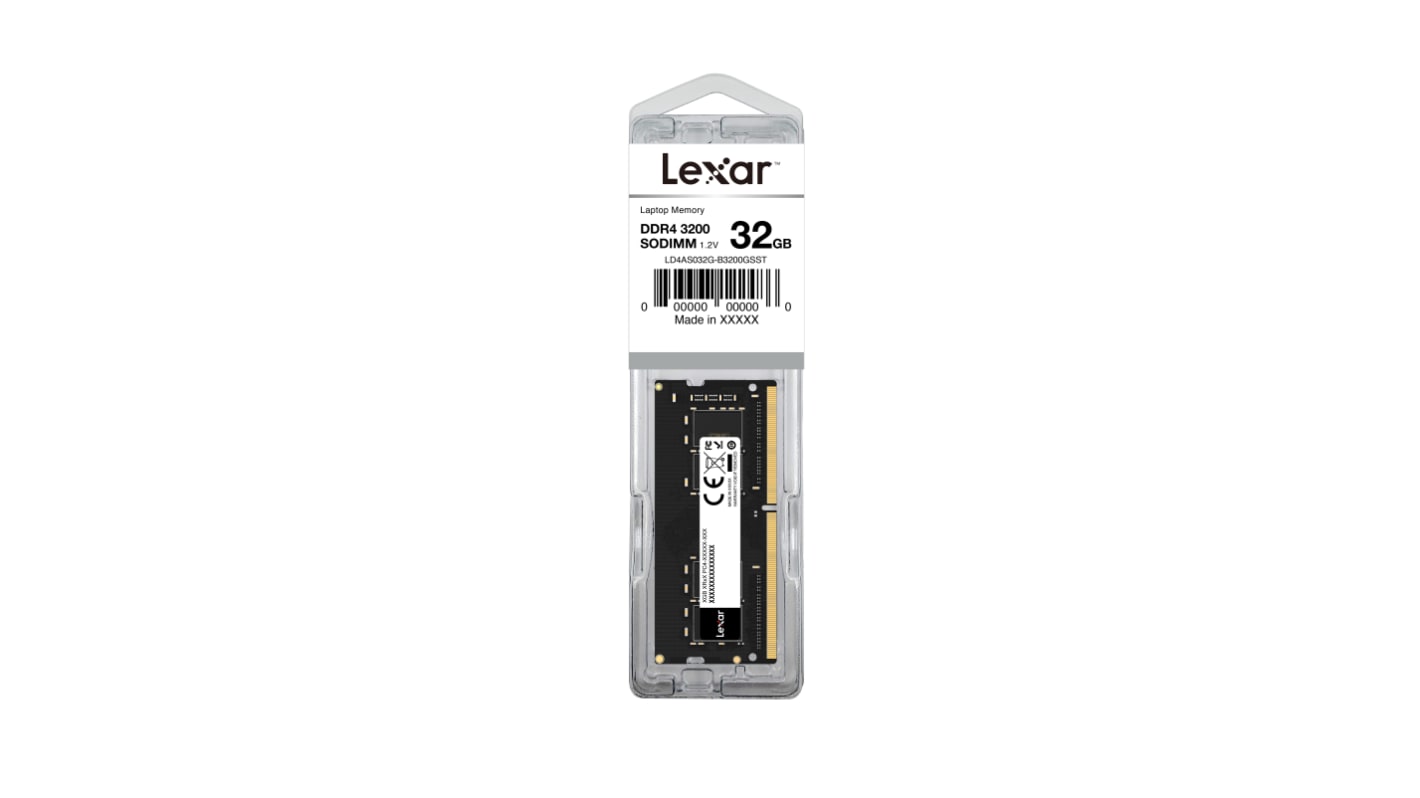 RAM (ランダムアクセスメモリ） Lexar 32 GB