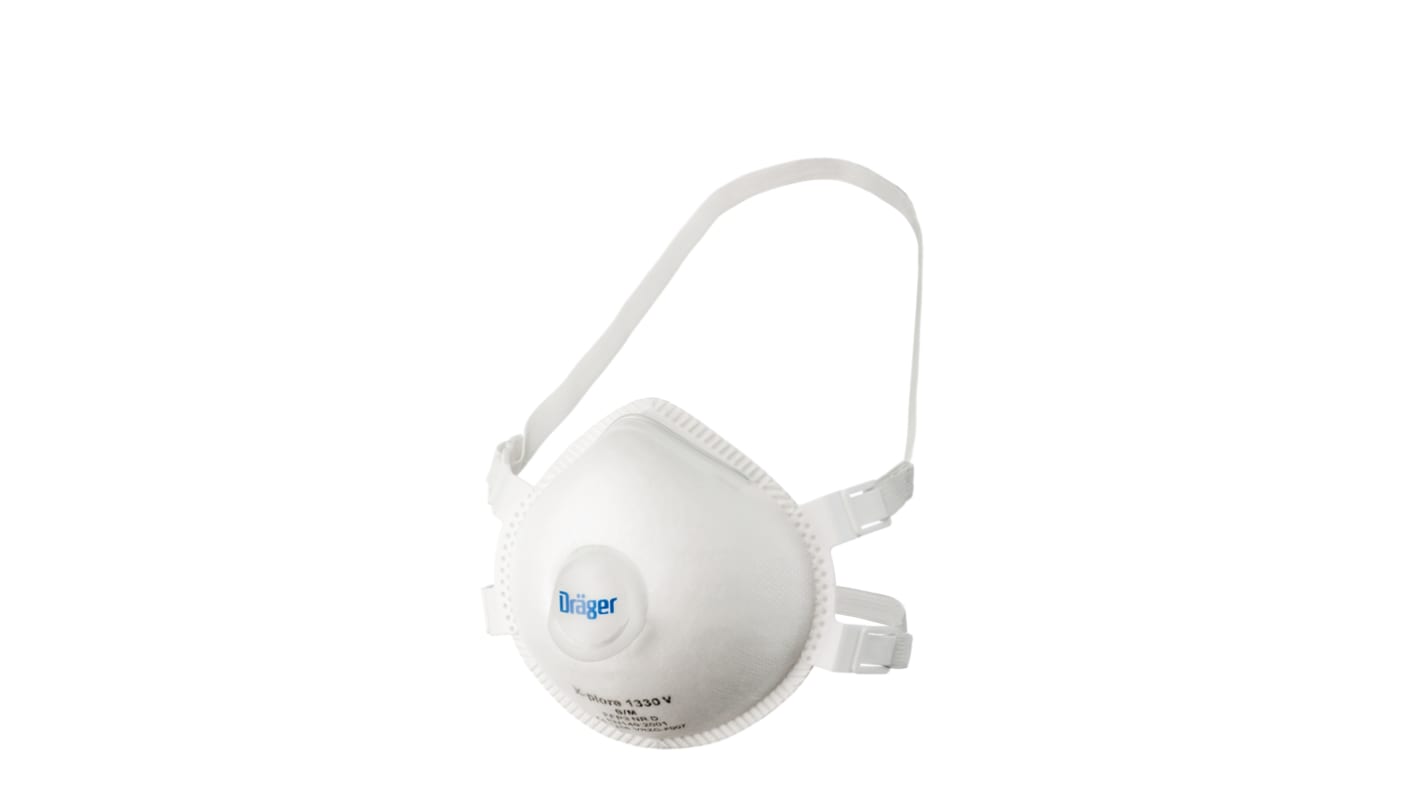 DRAEGER X-plore 1300 Series Disposable Respirator, FFP3, Valved, Moulded