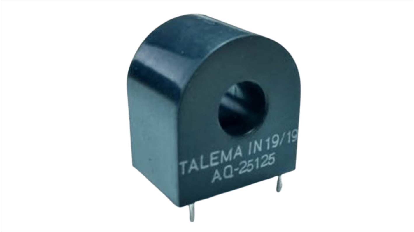 Nuvotem Talema AQ Series Through Hole Mounted Current Transformer, 125A Input, 2500:1, 9mm Bore, 600 V