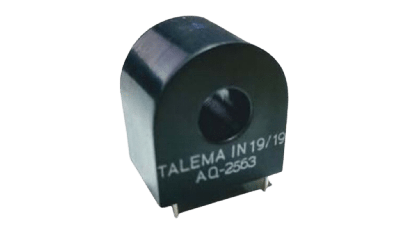 Nuvotem Talema AQ Series Through Hole Mounted Current Transformer, 63A Input, 2500:1A, 9mm Bore, 600 V