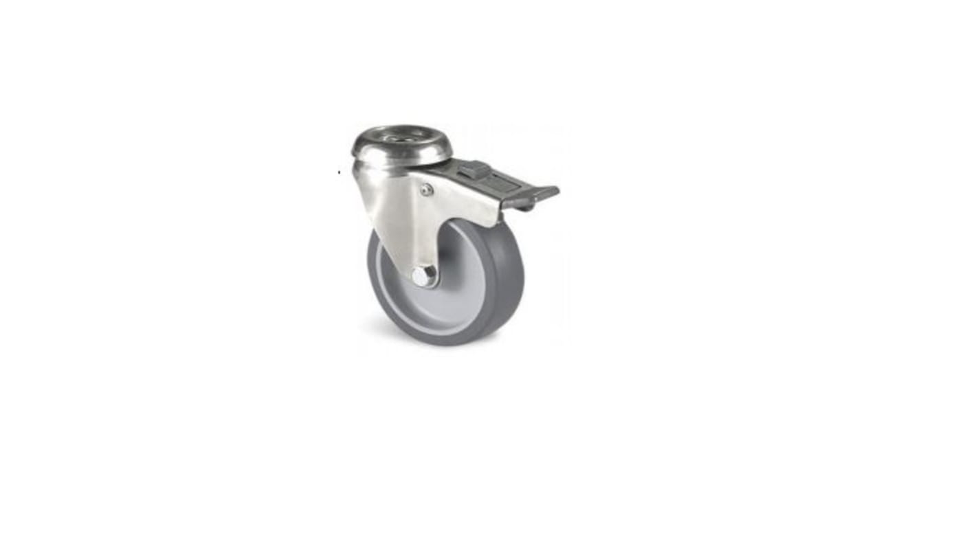 Guitel Hervieu Braked Swivel Castor Wheel, 60kg Capacity, 63mm Wheel