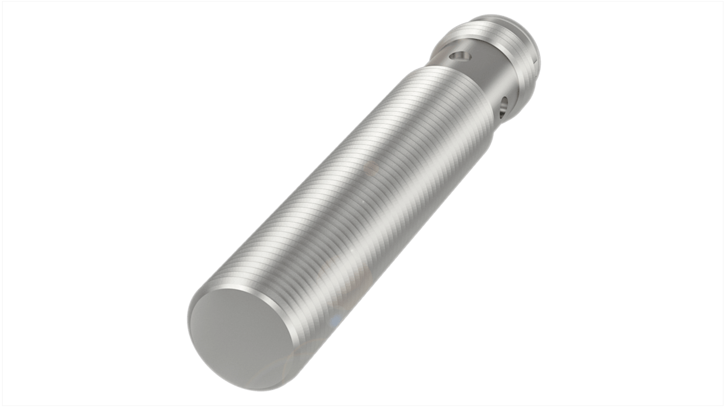 BALLUFF Inductive Barrel-Style Proximity Sensor, M12 x 1, 3 mm Detection, PNP Output, IP68