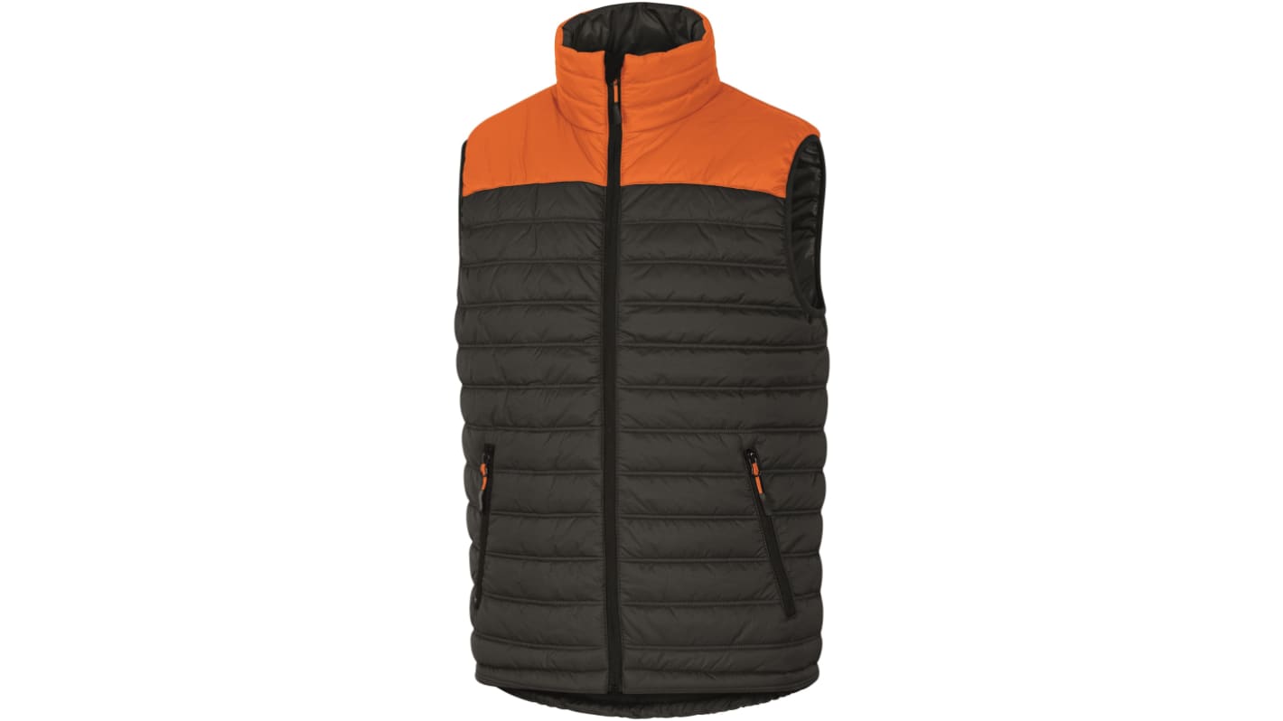 Delta Plus Grey/Orange Durable, Lightweight Gilet, XXL