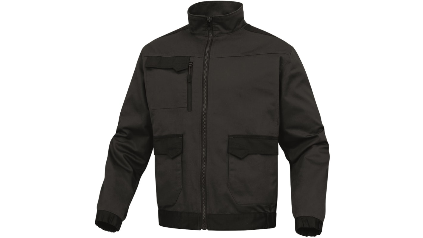 Delta Plus M2VE3 Unisex Arbeitsjacke 35 % Baumwolle, 65 % Polyester Schwarz/Grün/Weiß/Gelb, Größe L