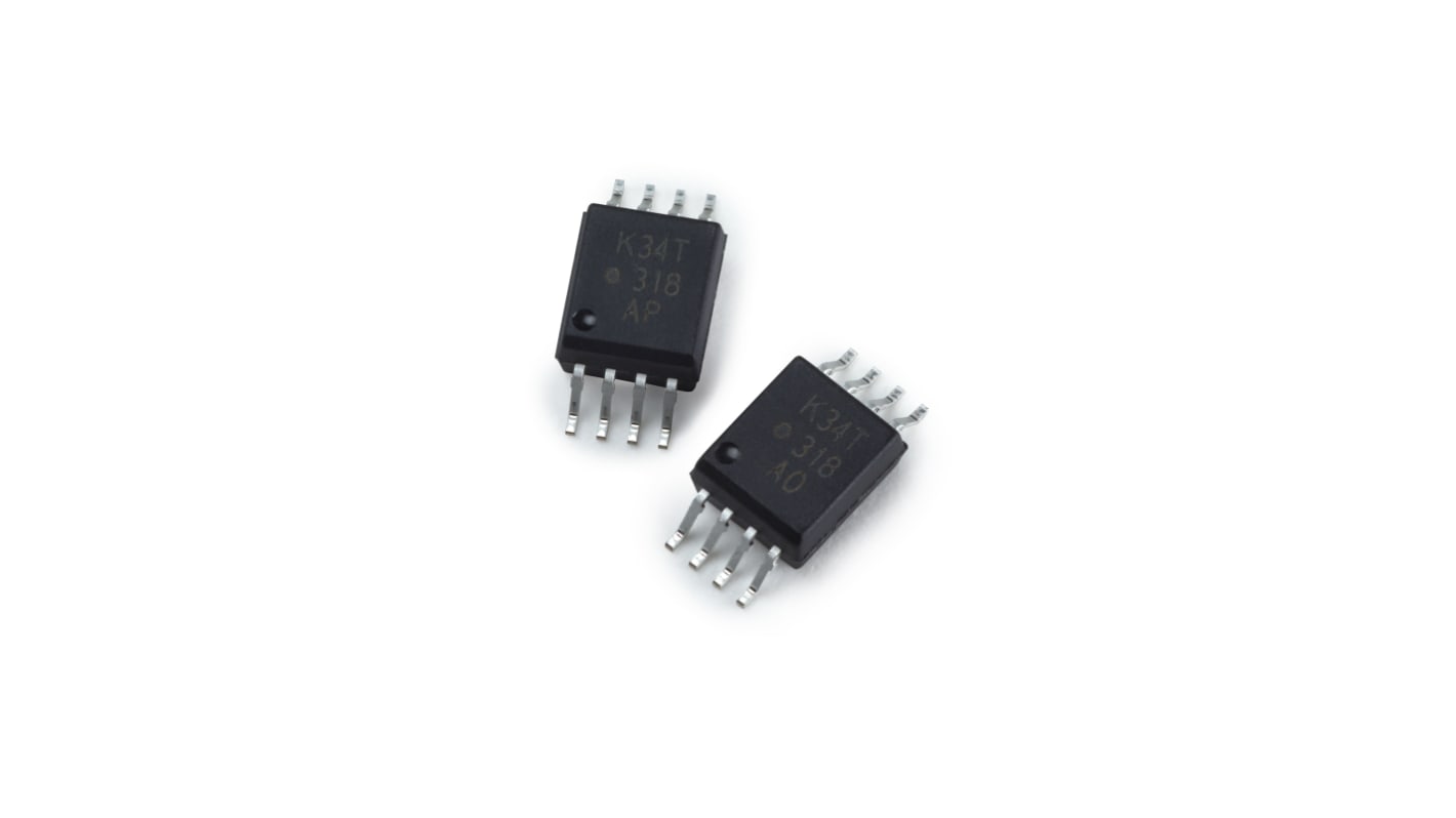 Optoacoplador Broadcom ACPL de 1 canal, Vf= 1.5V, OUT. Mecanismo de Puerta IGBT, mont. superficial, encapsulado SO, 8