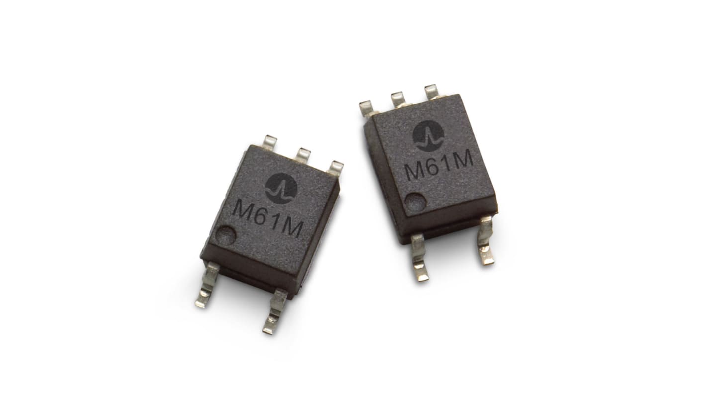 Broadcom, ACPL-M61M-500E DC Input CMOS Output Optocoupler, Surface Mount, 5-Pin SO