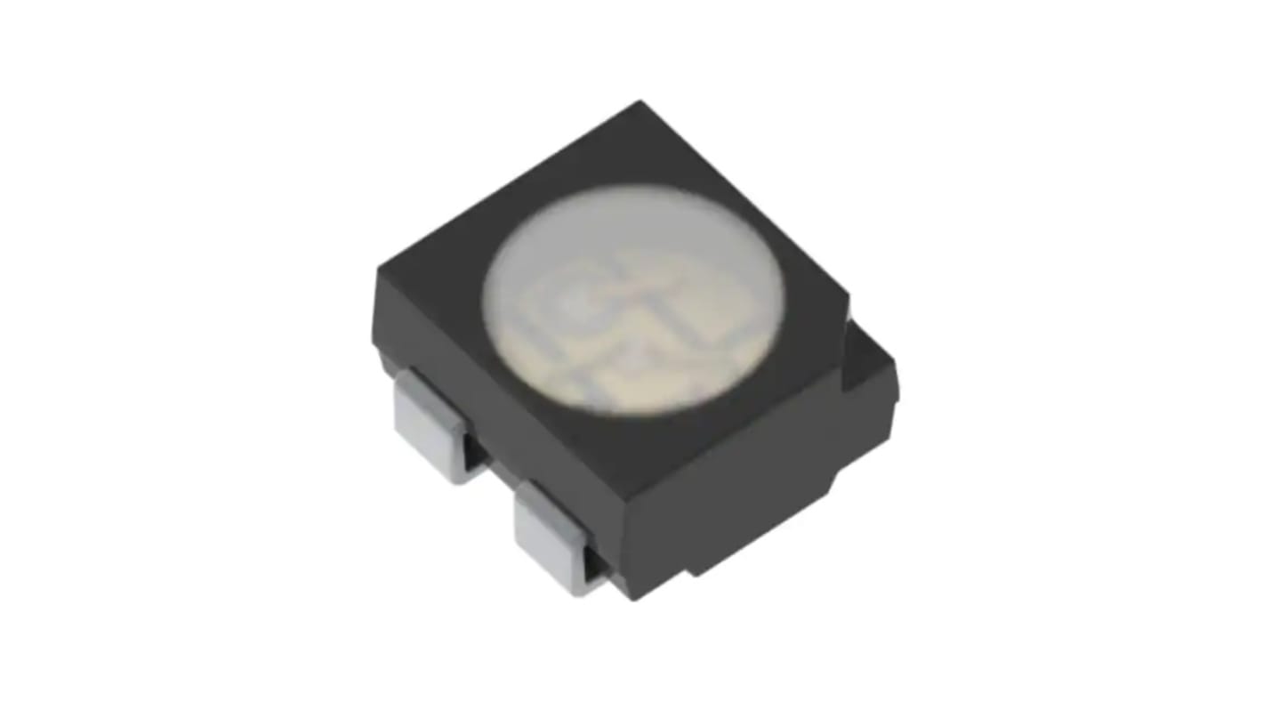 Broadcom LED, felületre szerelhető, 3 LED, Kék, zöld, piros, ASMB sorozat, PLCC