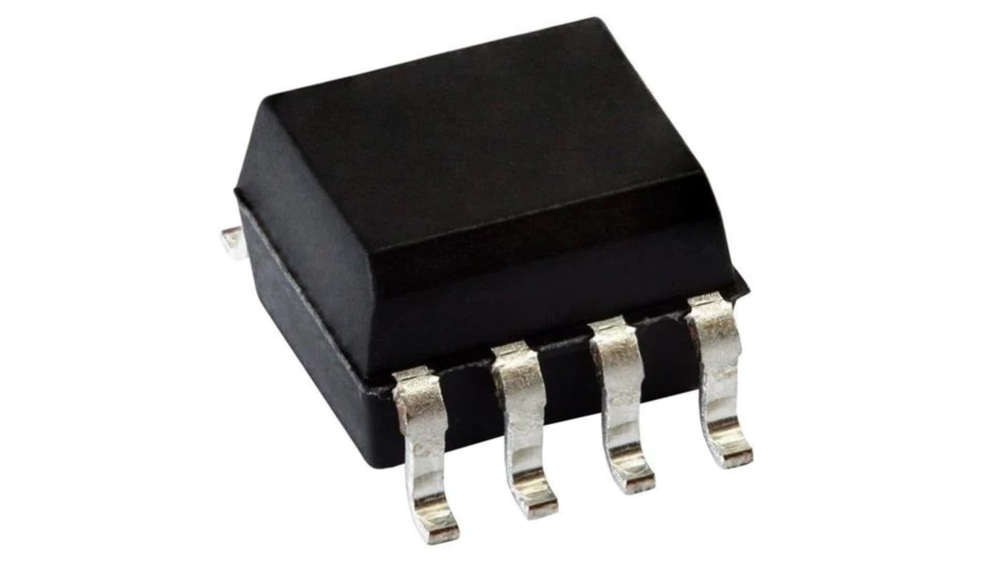Optoacoplador Broadcom HCPL de 2 canales, Vf= 1.5V, IN. DC, OUT. Transistor, mont. superficial, encapsulado SO, 8 pines