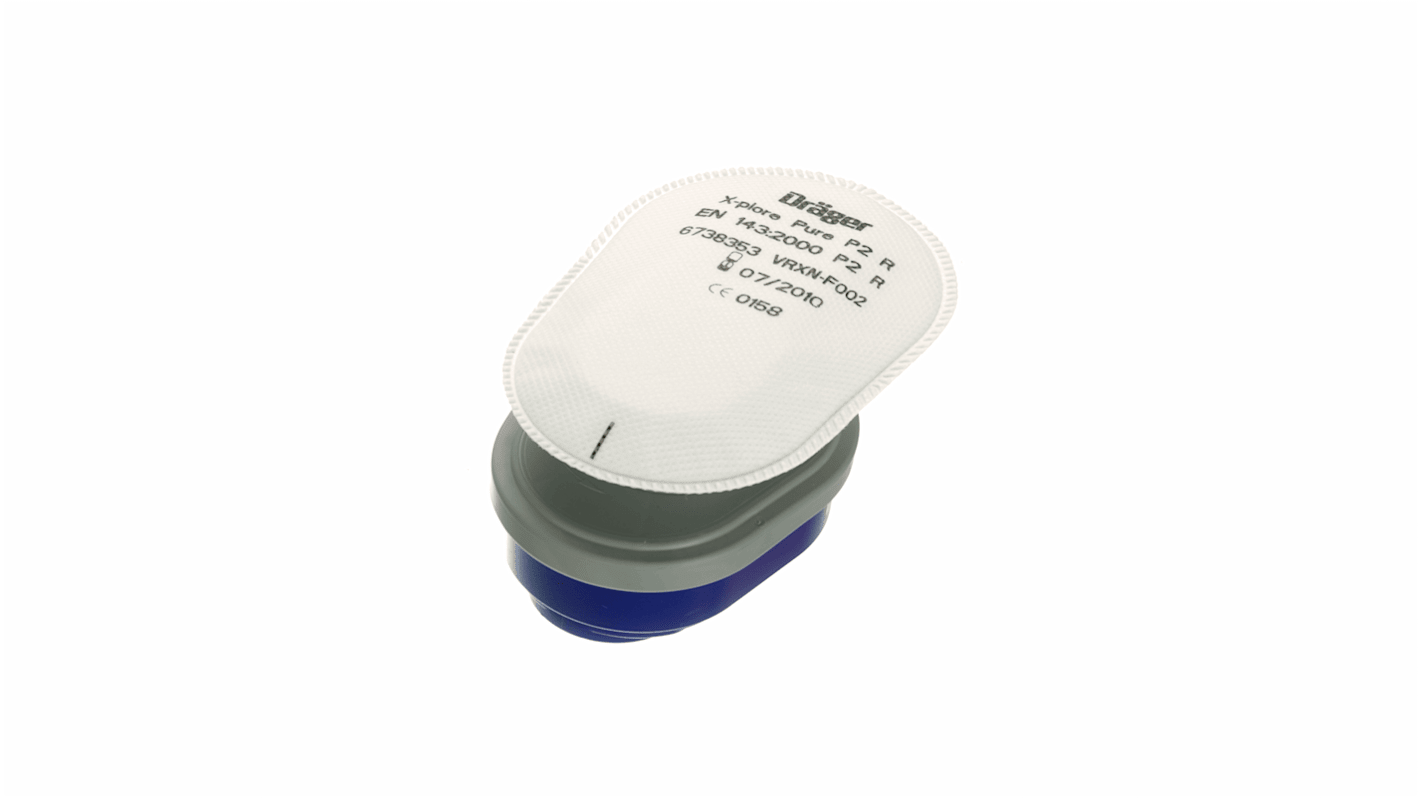 DRAEGER Dust Filter for use with Draeger X-plore Bayonet Half Masks 3300 &amp; 3500, Full Face Mask 5500 6738353