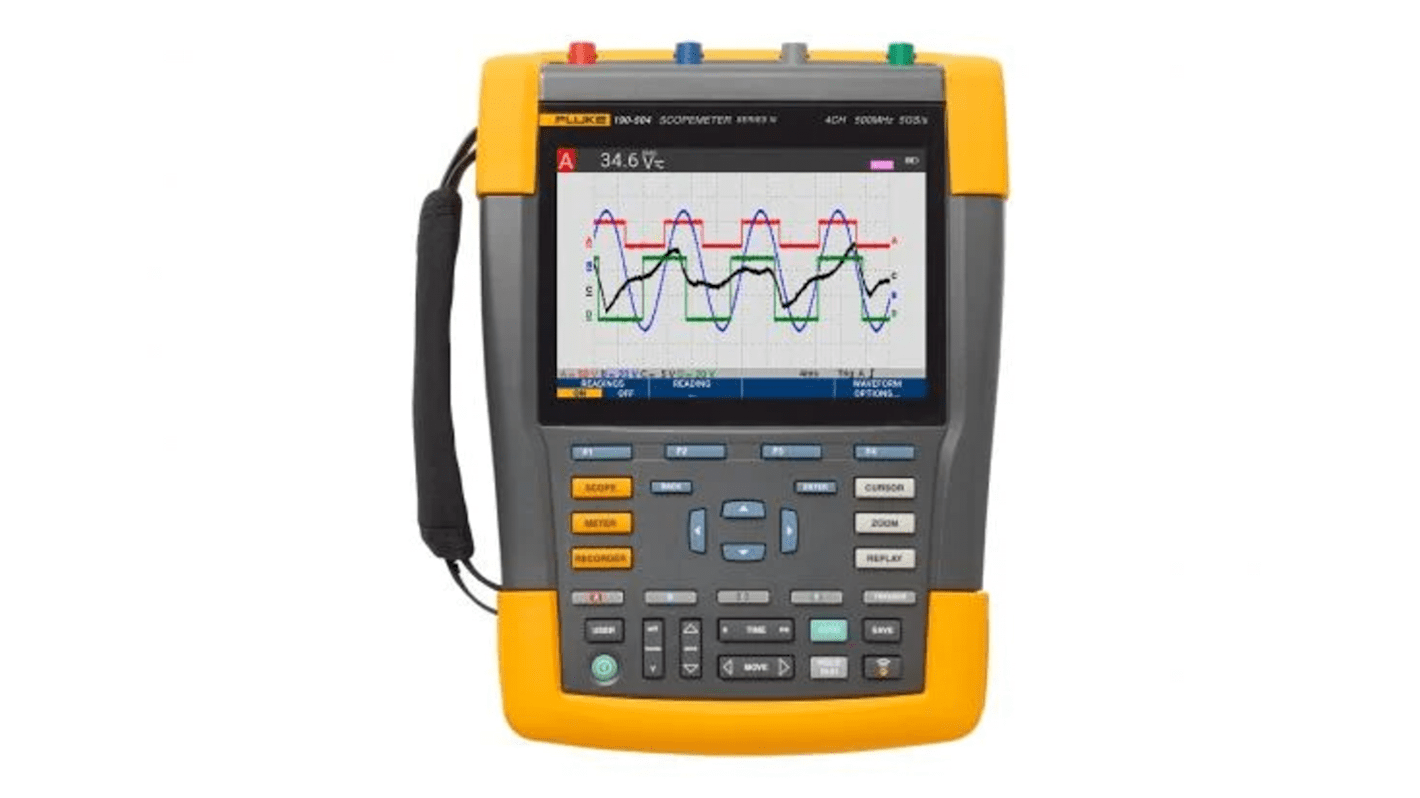 Oscilloscopio Portatile Fluke 190-204-III-S, 4 ch. analogici, 200MHz