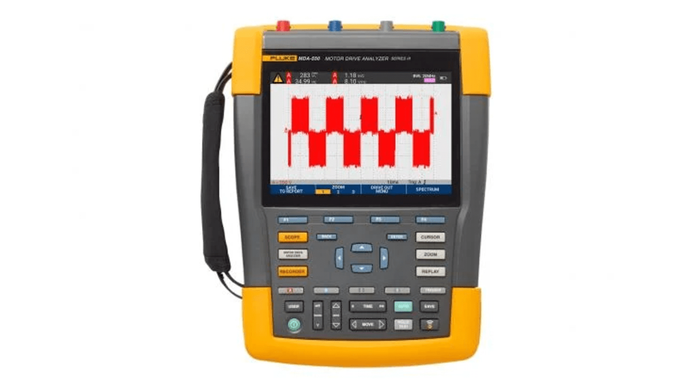 Fluke Oszcilloszkóp, ScopeMeter III sorozatú, FLUKE-MDA-550-III, Hordozható, 550MHz, Szín, 4 analóg cs.