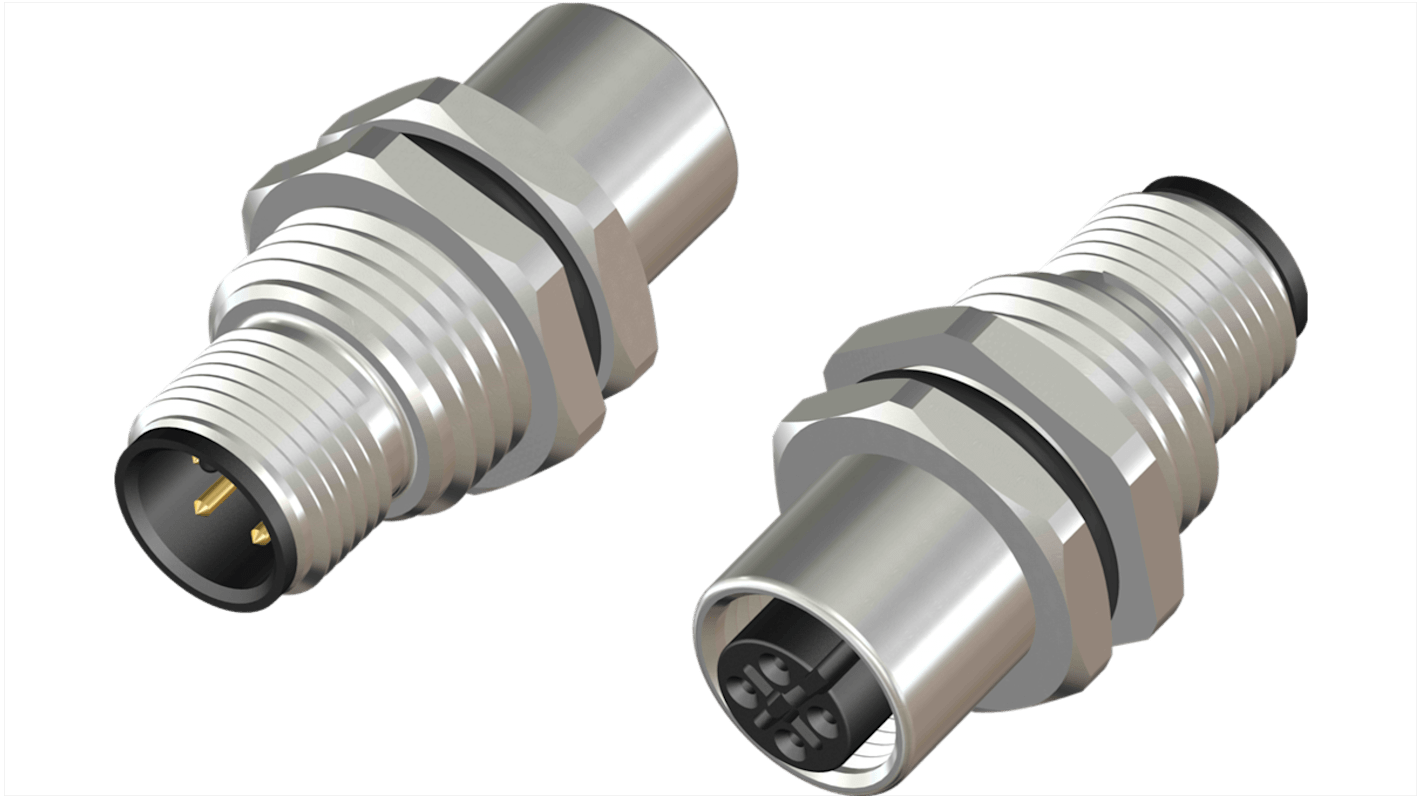 Connecteur Thermocouple B&R X67AC9A02 - M12, 5 Broches Mâle, Bornes à Vis