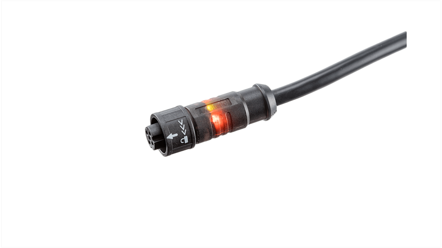 Amphenol Industrial Sensor Actuator Cable, 2m