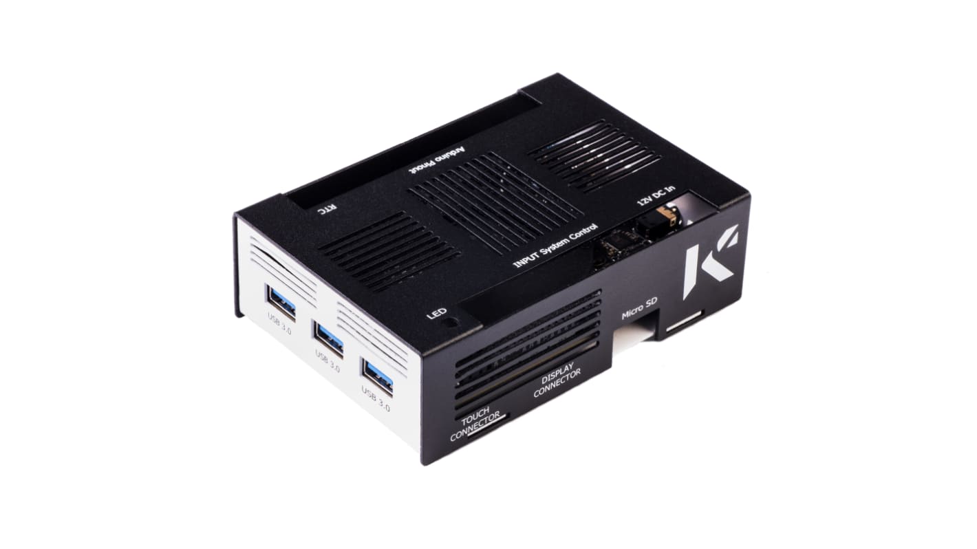 KKSB Mini-PC Gehäuse, Schwarz, Weiß, Aluminium, für LattePanda Alpha und Delta LattePan, 45x95x145mm