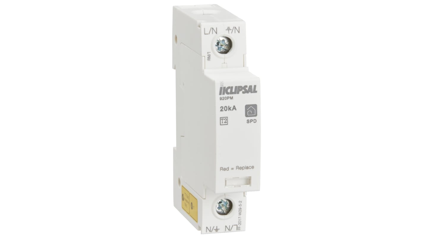 Clipsal Electrical 1 Phase Surge Arrester, 20kA