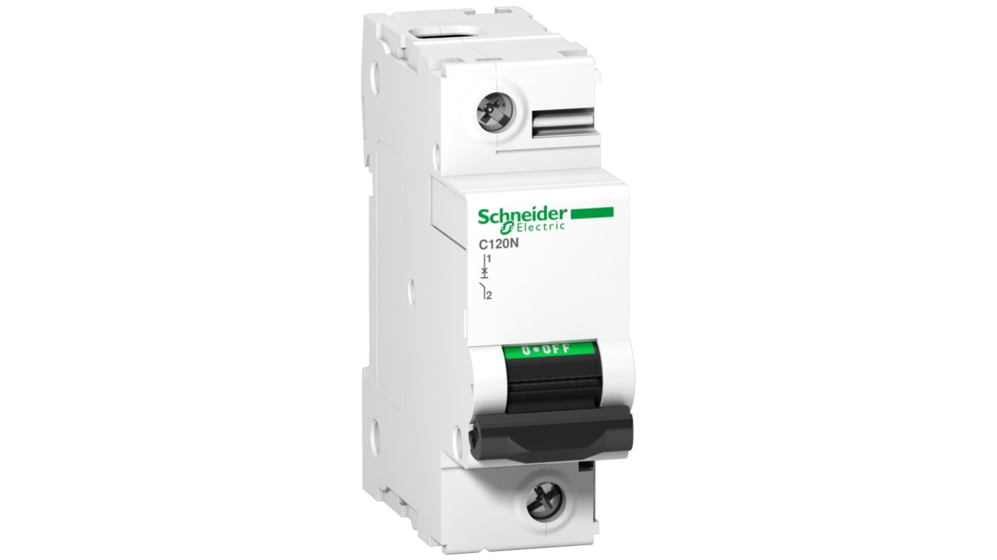 Schneider Electric Acti 9 C120N MCB, 1P, 80A Curve C