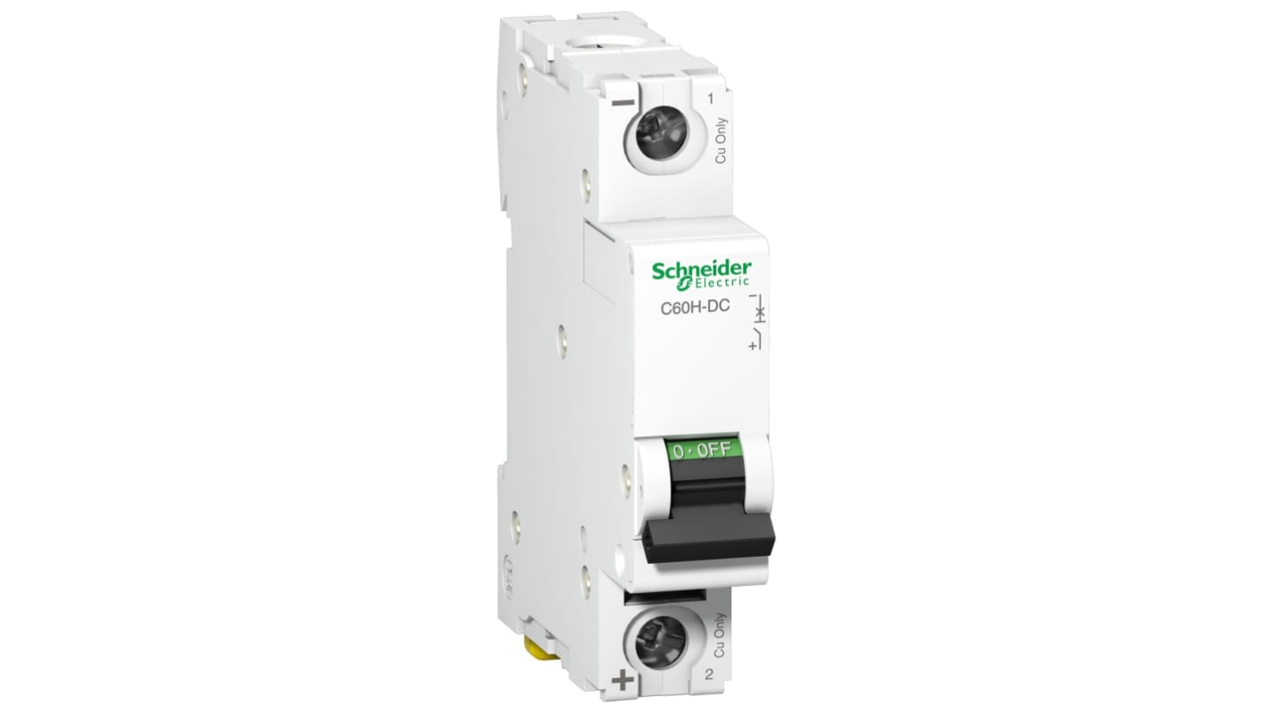 Schneider Electric Acti 9 C60H MCB, 1P, 6A Curve C